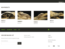 Tablet Screenshot of geckohaven.com